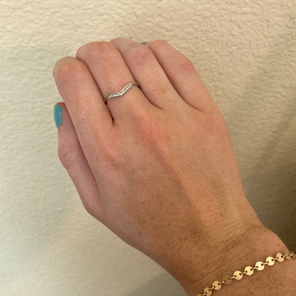 925 stamped sterling silver ring. Perfect condition.